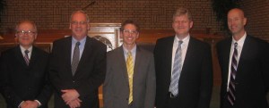 Rev. Mark Vander Hart, Dr. Nelson Kloosterman, Rev. Corey Dykstra, Rev. Harry Zekveld, Rev. Jeph Noble