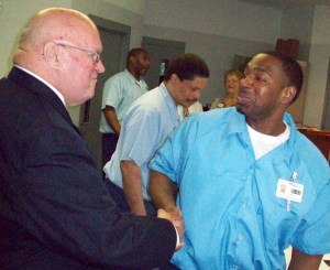 John Surowiec congratulates Christopher