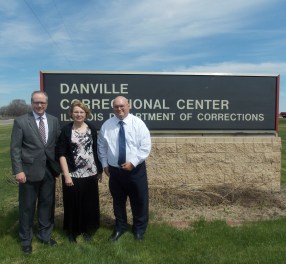 With Rev. Nathan Brummel and John Surowiec after teaching a writing seminar at Divine Hope Reformed Seminary in Danville prison in Illinois.