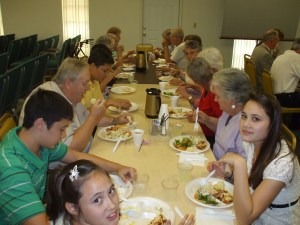 Church fellowship supper